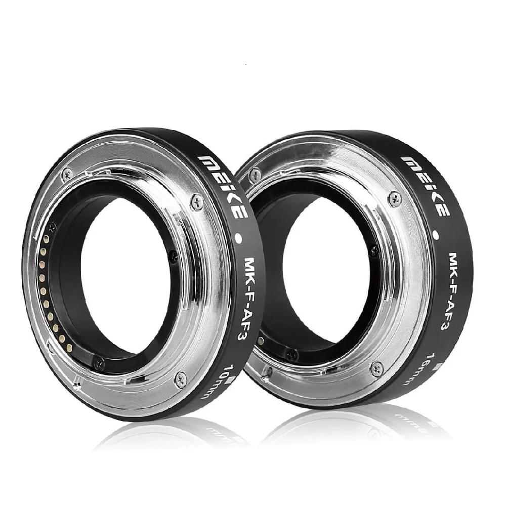 Meike Metal Auto Focus Macro Extension Tube Ring for Sony E-Mount /for Fuji X-Mount /for M4/3 Mount XT3 XT30 XT4 A7 A7III A6000