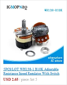 10pcs RV09 Vertical 12.5mm Shaft 1k 2k 5k 10k 20k 50k 100k 0932 Adjustable Resistor 9 Type 3pin Seal Potentiometer igmopnrq