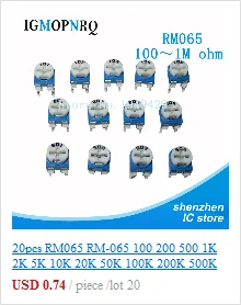 10pcs RV09 Vertical 12.5mm Shaft 1k 2k 5k 10k 20k 50k 100k 0932 Adjustable Resistor 9 Type 3pin Seal Potentiometer igmopnrq