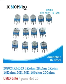 10pcs RV09 Vertical 12.5mm Shaft 1k 2k 5k 10k 20k 50k 100k 0932 Adjustable Resistor 9 Type 3pin Seal Potentiometer igmopnrq