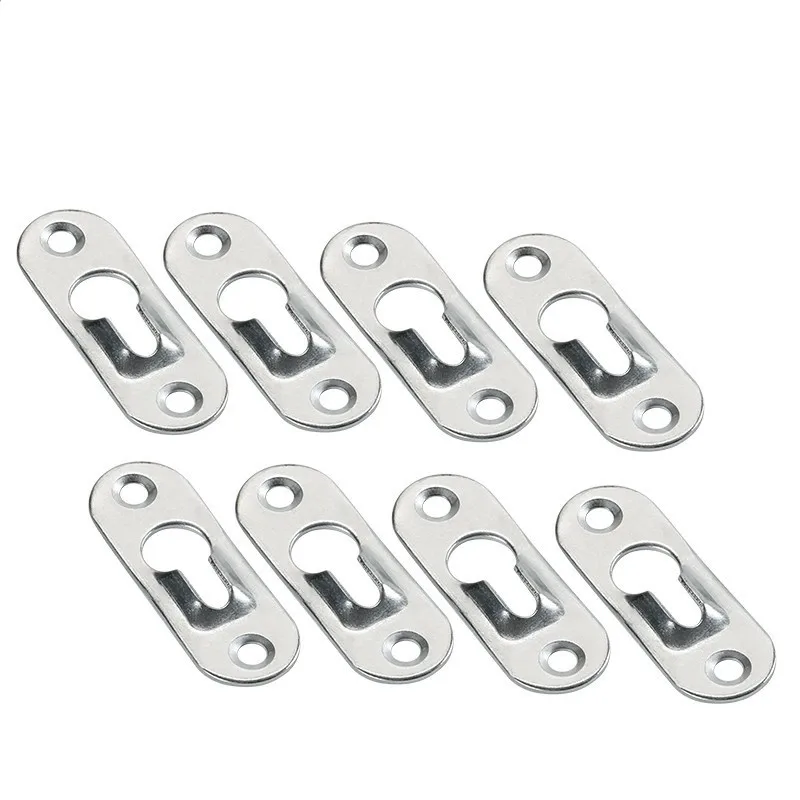 10pcs Picture Hanger Hooks frame Wall Metal Keyhole Hanging Paintings Fasteners Art Gallery Display Mirror Brackets Hardware