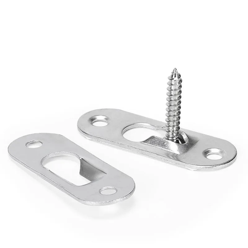 10pcs Picture Hanger Hooks frame Wall Metal Keyhole Hanging Paintings Fasteners Art Gallery Display Mirror Brackets Hardware