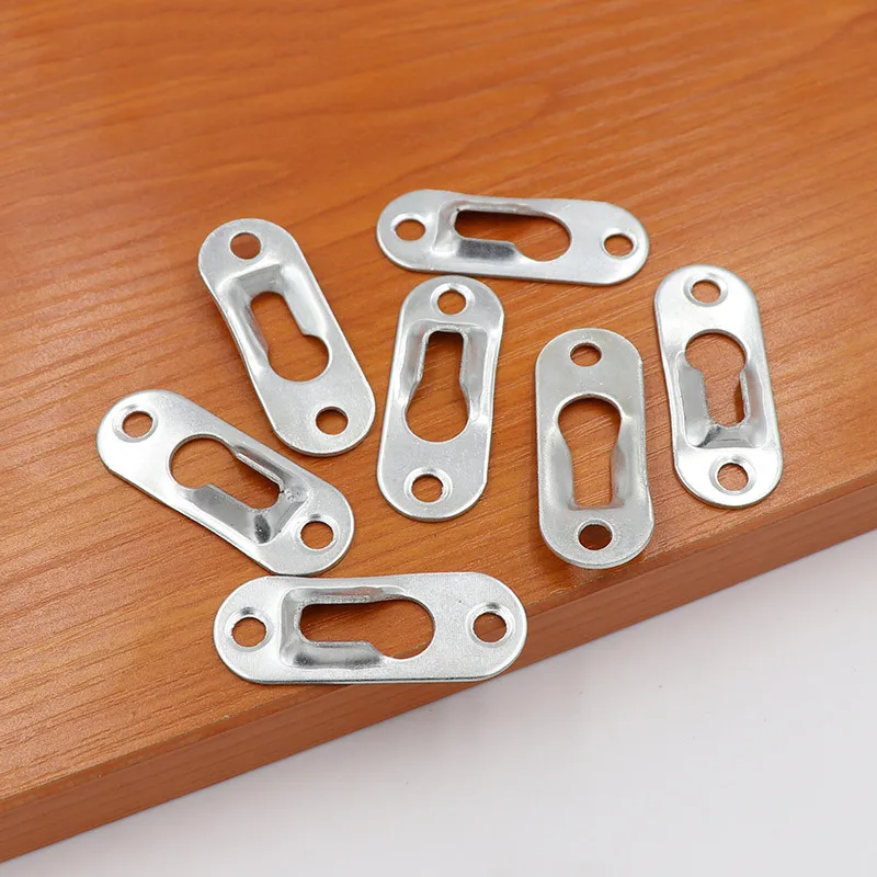 10pcs Picture Hanger Hooks frame Wall Metal Keyhole Hanging Paintings Fasteners Art Gallery Display Mirror Brackets Hardware
