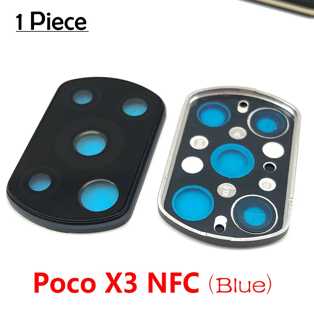 For Poco X3 Rear Back Camera Glass Lens With Frame For Xiaomi POCO X3 NFC / Poco X3 Pro / Poco X3 Cell Phone Repair