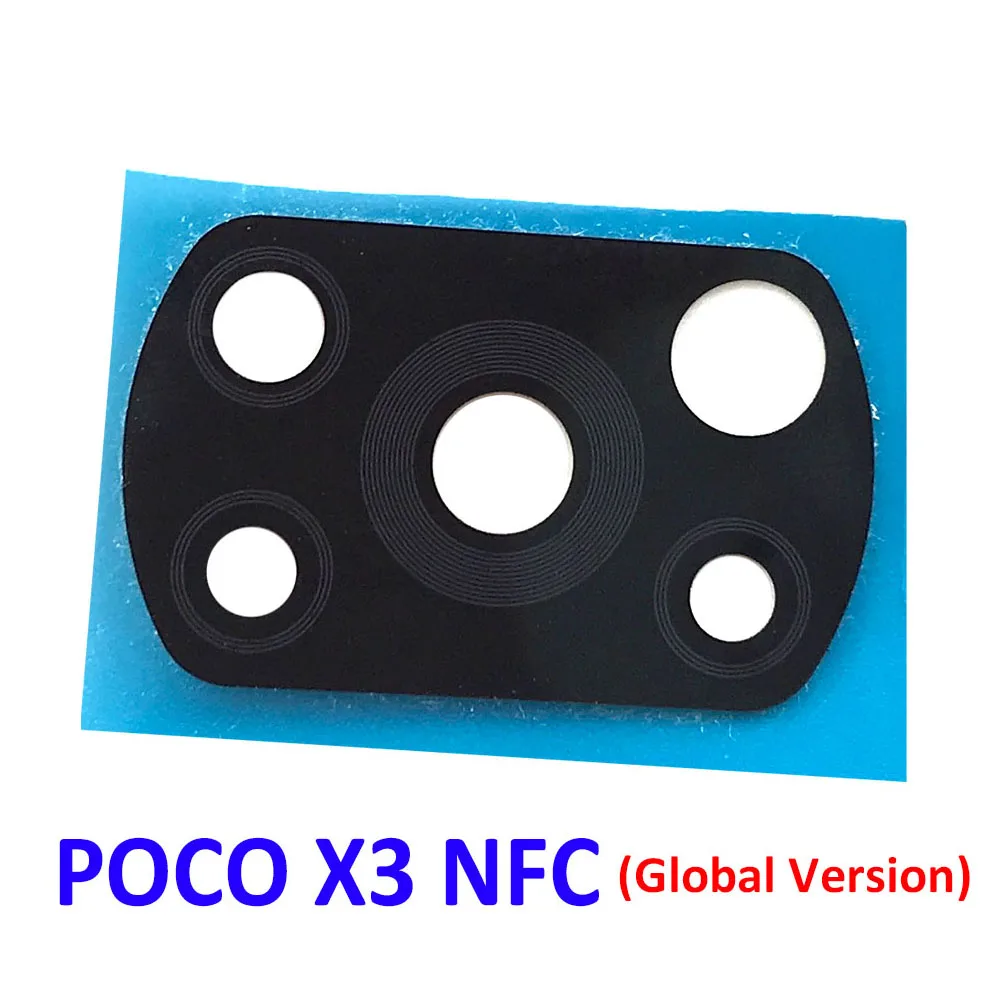 For Poco X3 Rear Back Camera Glass Lens With Frame For Xiaomi POCO X3 NFC / Poco X3 Pro / Poco X3 Cell Phone Repair