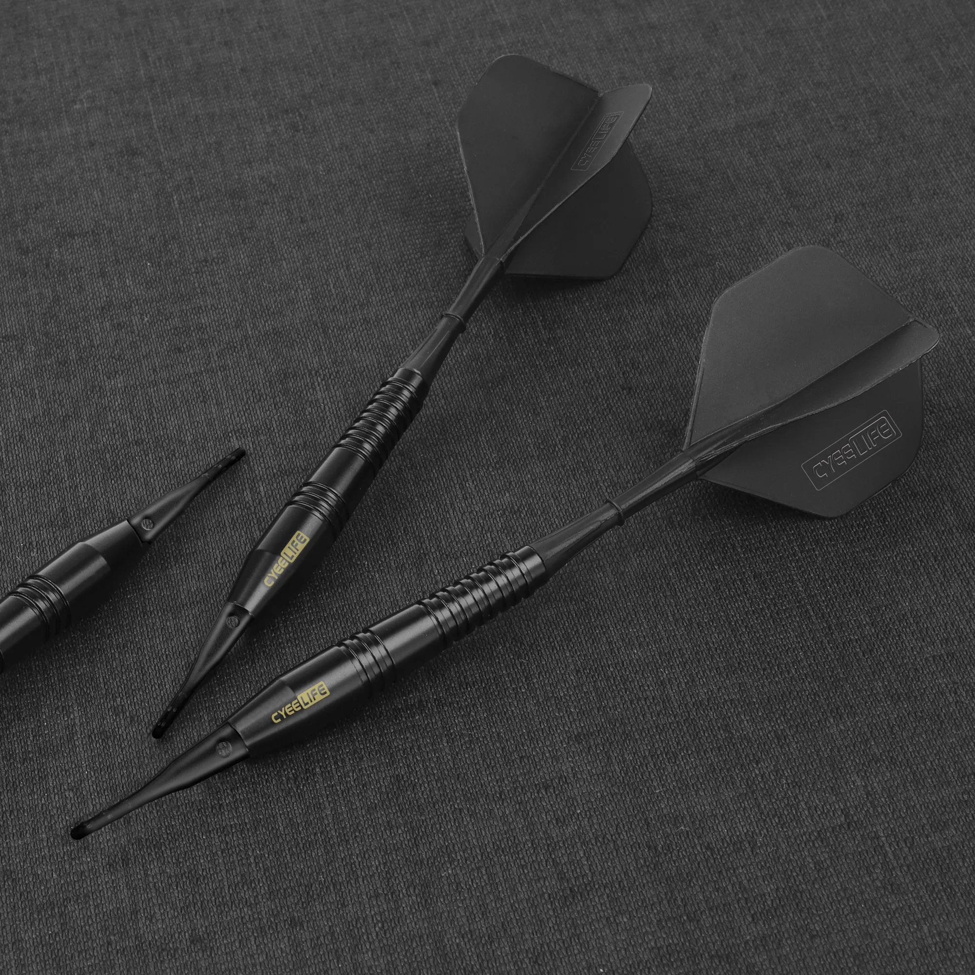CyeeLife Brass Soft Tip Darts 16g With Carry Case and Extra Plastic Points & Flights,Professional Electronic Dart set