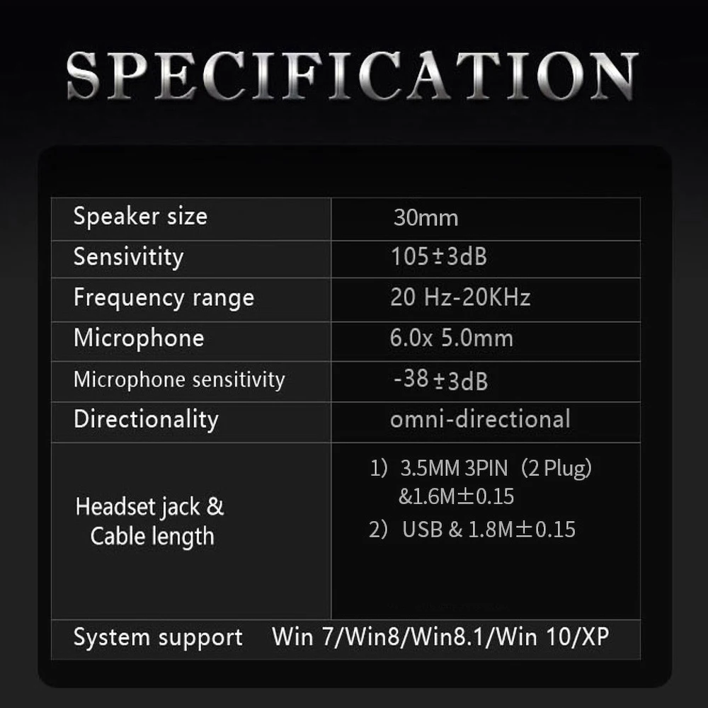 kebidu 3.5mm Wired Headphones Microphone Universal USB Headset With Microphone For PC /Laptop/Computer