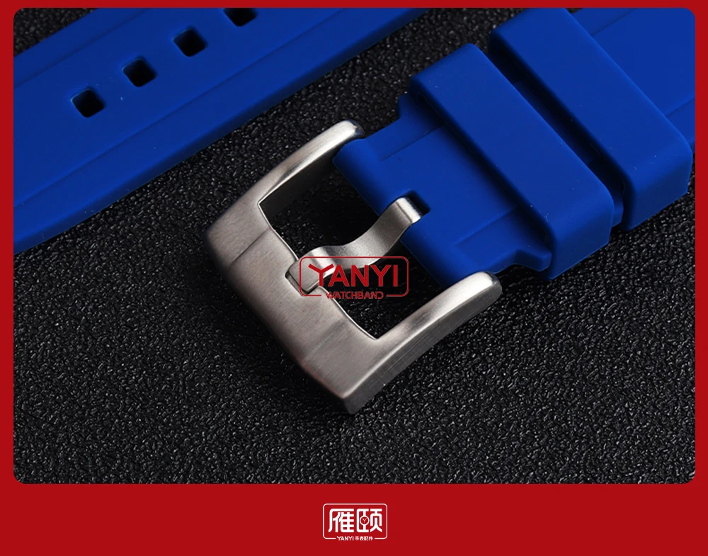 High-quality Rubber Watchband 18mm 20mm 21mm 22mm Bracelet for S-Eiko Omega Moonswatch Rolex Watch Band Curved End Watch Strap