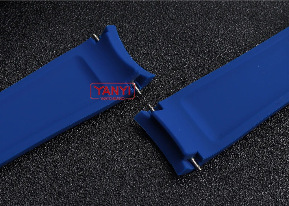 High-quality Rubber Watchband 18mm 20mm 21mm 22mm Bracelet for S-Eiko Omega Moonswatch Rolex Watch Band Curved End Watch Strap
