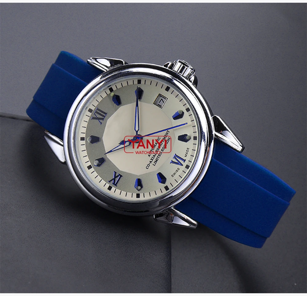High-quality Rubber Watchband 18mm 20mm 21mm 22mm Bracelet for S-Eiko Omega Moonswatch Rolex Watch Band Curved End Watch Strap