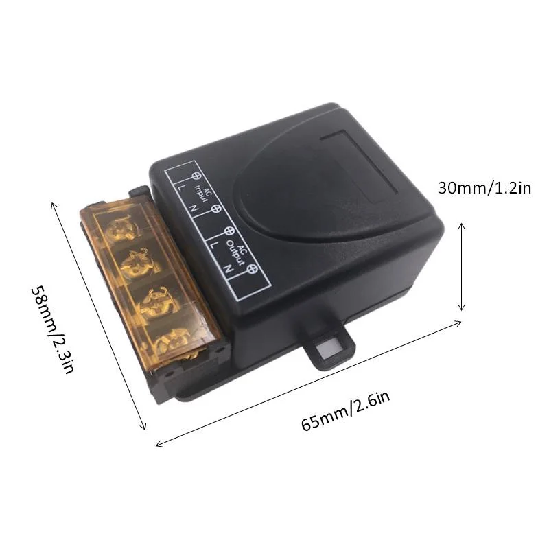 433Mhz High Power Wireless Remote Control Switch AC75-220V 30A 1000M For Factory Farm Office Exhaust Fan Pump Ceiling Lamp