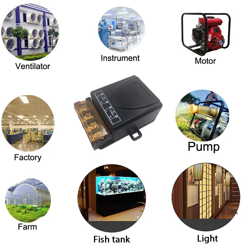 433Mhz High Power Wireless Remote Control Switch AC75-220V 30A 1000M For Factory Farm Office Exhaust Fan Pump Ceiling Lamp