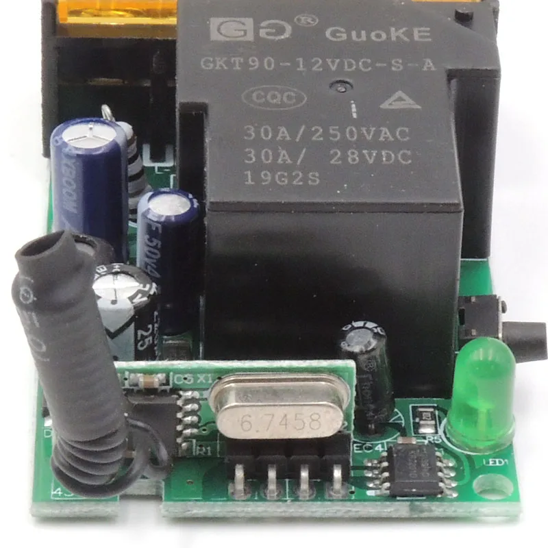 433Mhz High Power Wireless Remote Control Switch AC75-220V 30A 1000M For Factory Farm Office Exhaust Fan Pump Ceiling Lamp