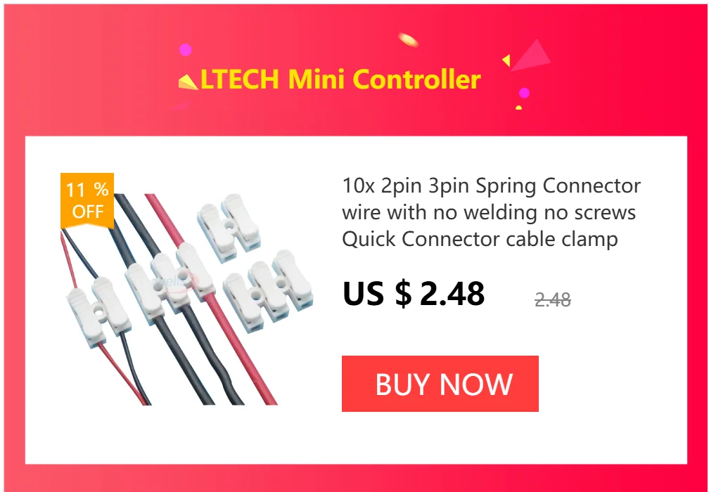 100pcs Male DC Connector 2.1*5.5mm Power Jack Adapter Plug Cable Easy Connector for CCTV Camera/3528/5050 LED Strip Light