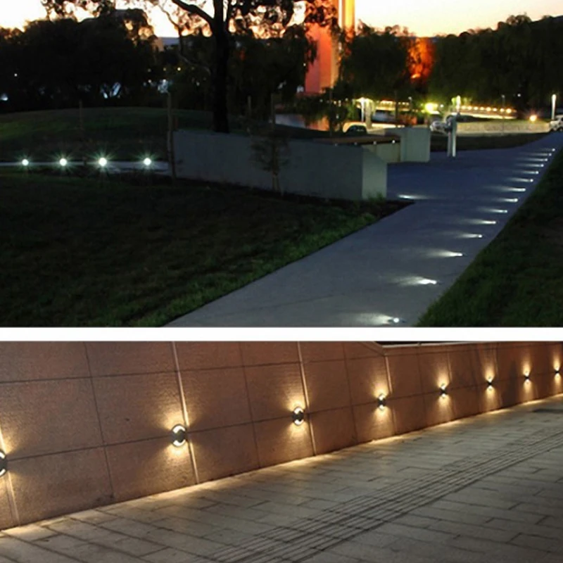 3W 5W LED Buried IP68 AC110V220V DC12V Outdoor Recessed Deck Light 1/2/3/4 Side View Underground Lamp Sidewalk Lighting
