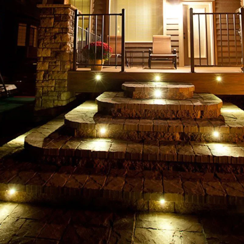 3W 5W LED Buried IP68 AC110V220V DC12V Outdoor Recessed Deck Light 1/2/3/4 Side View Underground Lamp Sidewalk Lighting