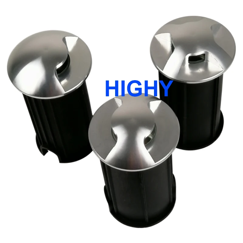 3W 5W LED Buried IP68 AC110V220V DC12V Outdoor Recessed Deck Light 1/2/3/4 Side View Underground Lamp Sidewalk Lighting