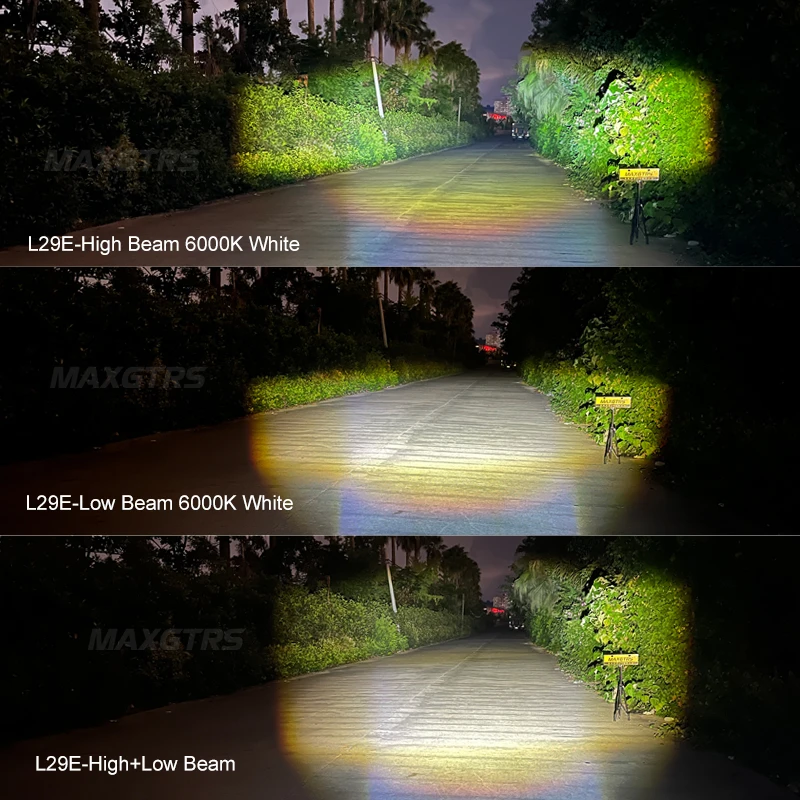 15W Super Bright Tri-model Motorcycle LED Headlight W/ Mini Projector Lens Car ATV Driving Foglight Auxiliary Spotlight