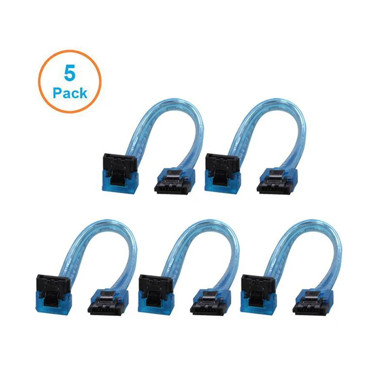 5pcs 10CM SATA 3.0 Harddrive 6Gb/s Serial ATA DATA Cable 90 Angled 180 Connector SATA3 SATAIII 6Gbps Hard Drive Disk,SSD Adapter