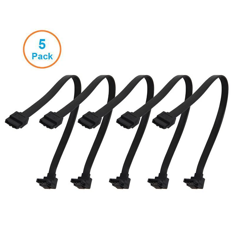 5pcs 10CM SATA 3.0 Harddrive 6Gb/s Serial ATA DATA Cable 90 Angled 180 Connector SATA3 SATAIII 6Gbps Hard Drive Disk,SSD Adapter