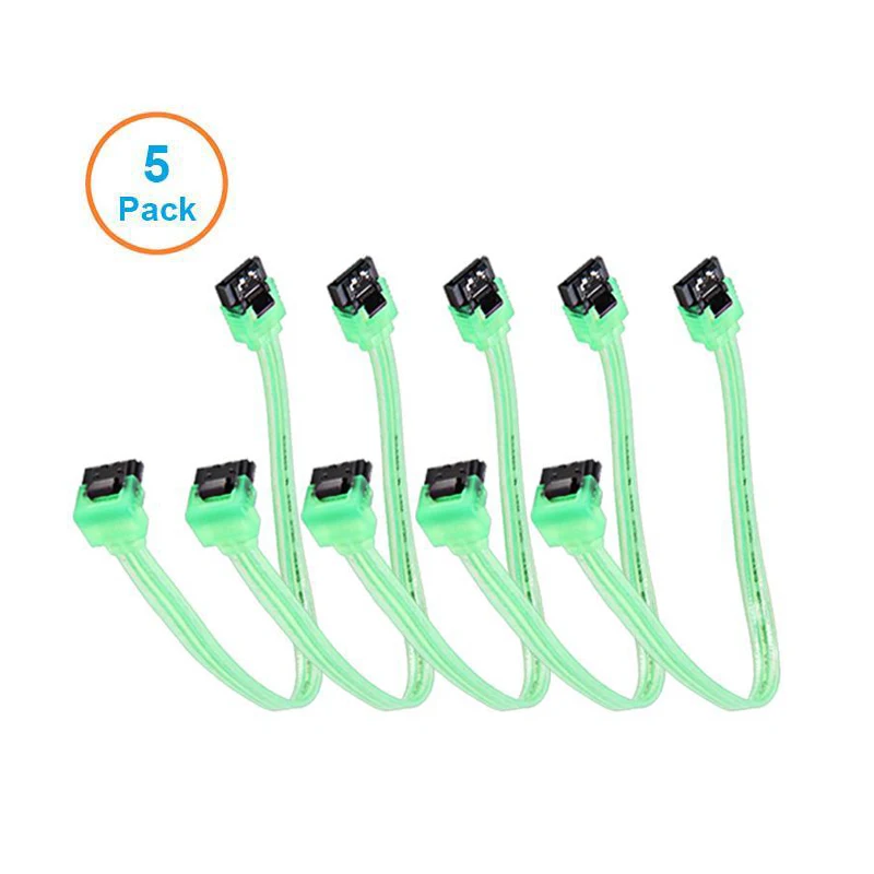 5pcs 10CM SATA 3.0 Harddrive 6Gb/s Serial ATA DATA Cable 90 Angled 180 Connector SATA3 SATAIII 6Gbps Hard Drive Disk,SSD Adapter
