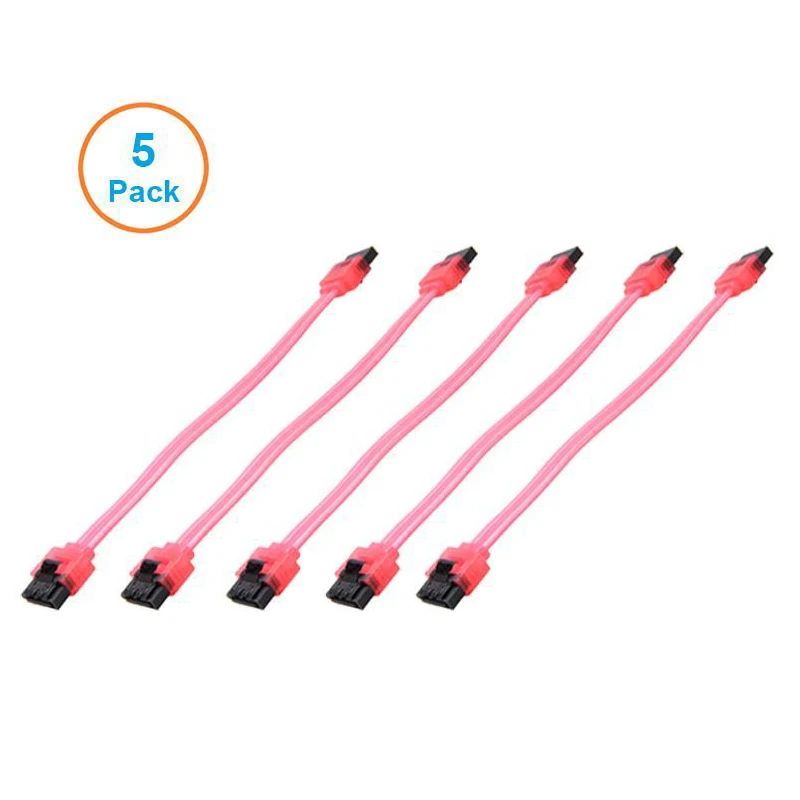 5pcs 10CM SATA 3.0 Harddrive 6Gb/s Serial ATA DATA Cable 90 Angled 180 Connector SATA3 SATAIII 6Gbps Hard Drive Disk,SSD Adapter