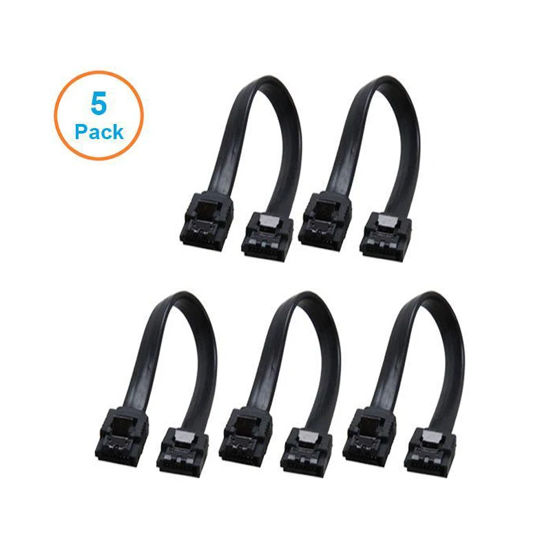 5pcs 10CM SATA 3.0 Harddrive 6Gb/s Serial ATA DATA Cable 90 Angled 180 Connector SATA3 SATAIII 6Gbps Hard Drive Disk,SSD Adapter
