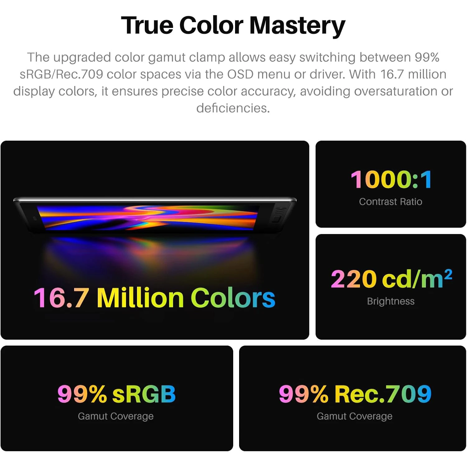 HUION Kamvas Pro 16 Graphics Tablet Display 120%sRGB Drawing Pen Tablet Monitor 8192 Levels Tilt Function Stylus Shortcut Keys