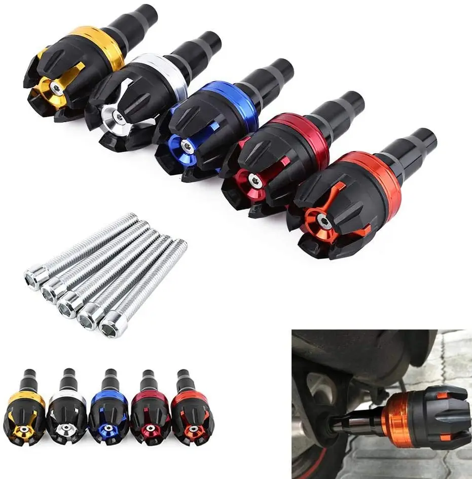 1PC Motorcycle Frame Slider Crash Pad Collision Falling Protector Anti Crash Caps M10 10mm Screw Universal Motocross Motorbike