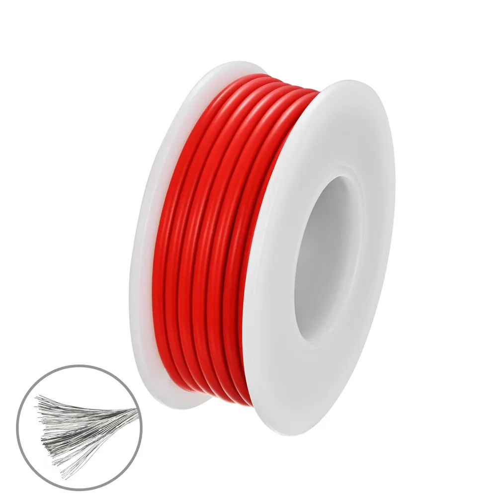 Household DIY high quality flexible silicone wire and cable 5 colors mixed 1 box tinned pure copper anti-oxidation