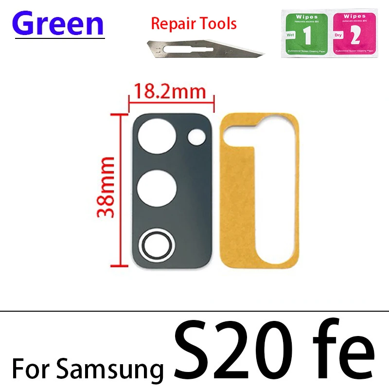 Rear Back Camera Glass Lens For Samsung Note 10 20 Ultra M31s S20 Fe M21 M31 M31S M51 Camera Glass With Glue Adhesive