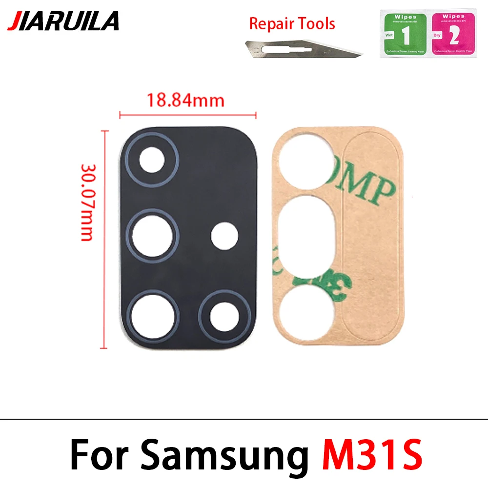 Rear Back Camera Glass Lens For Samsung Note 10 20 Ultra M31s S20 Fe M21 M31 M31S M51 Camera Glass With Glue Adhesive