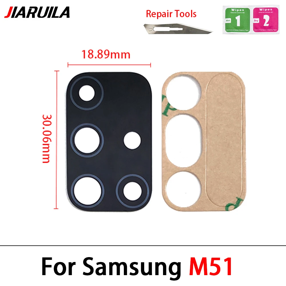 Rear Back Camera Glass Lens For Samsung Note 10 20 Ultra M31s S20 Fe M21 M31 M31S M51 Camera Glass With Glue Adhesive