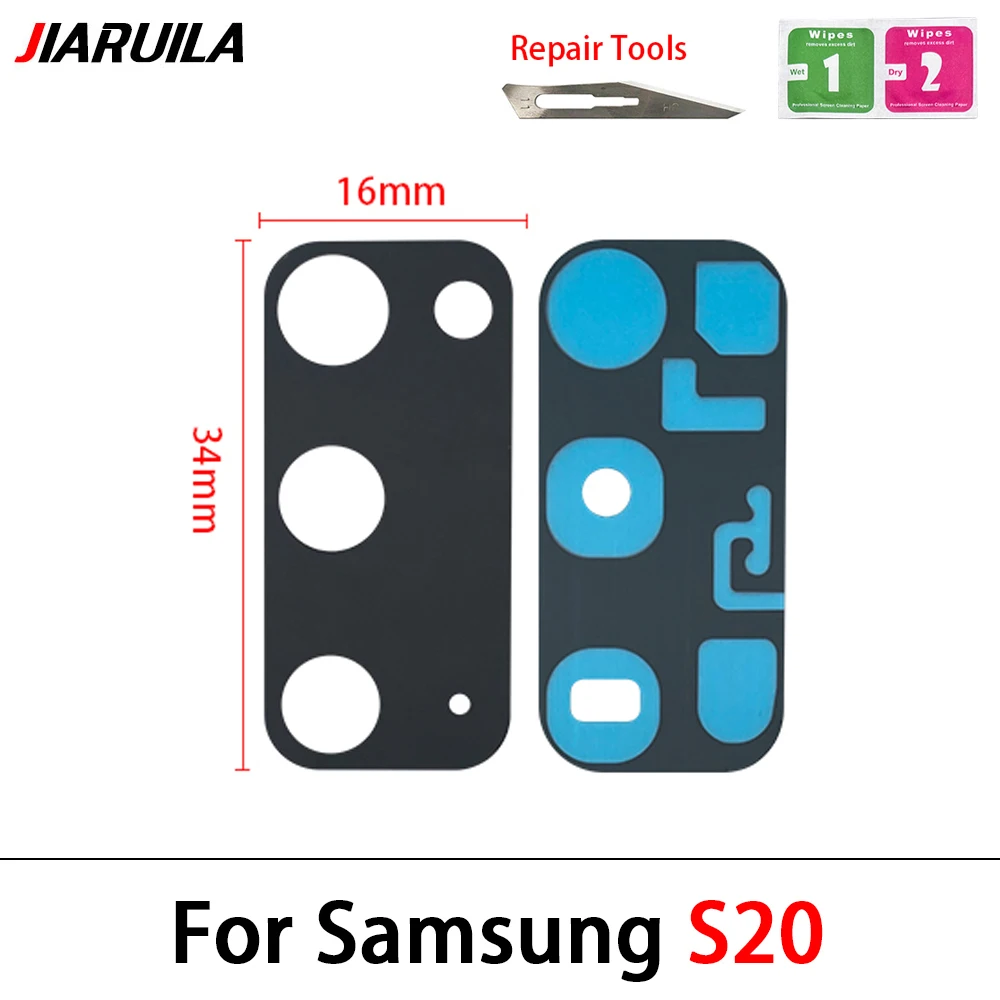 Rear Back Camera Glass Lens For Samsung Note 10 20 Ultra M31s S20 Fe M21 M31 M31S M51 Camera Glass With Glue Adhesive