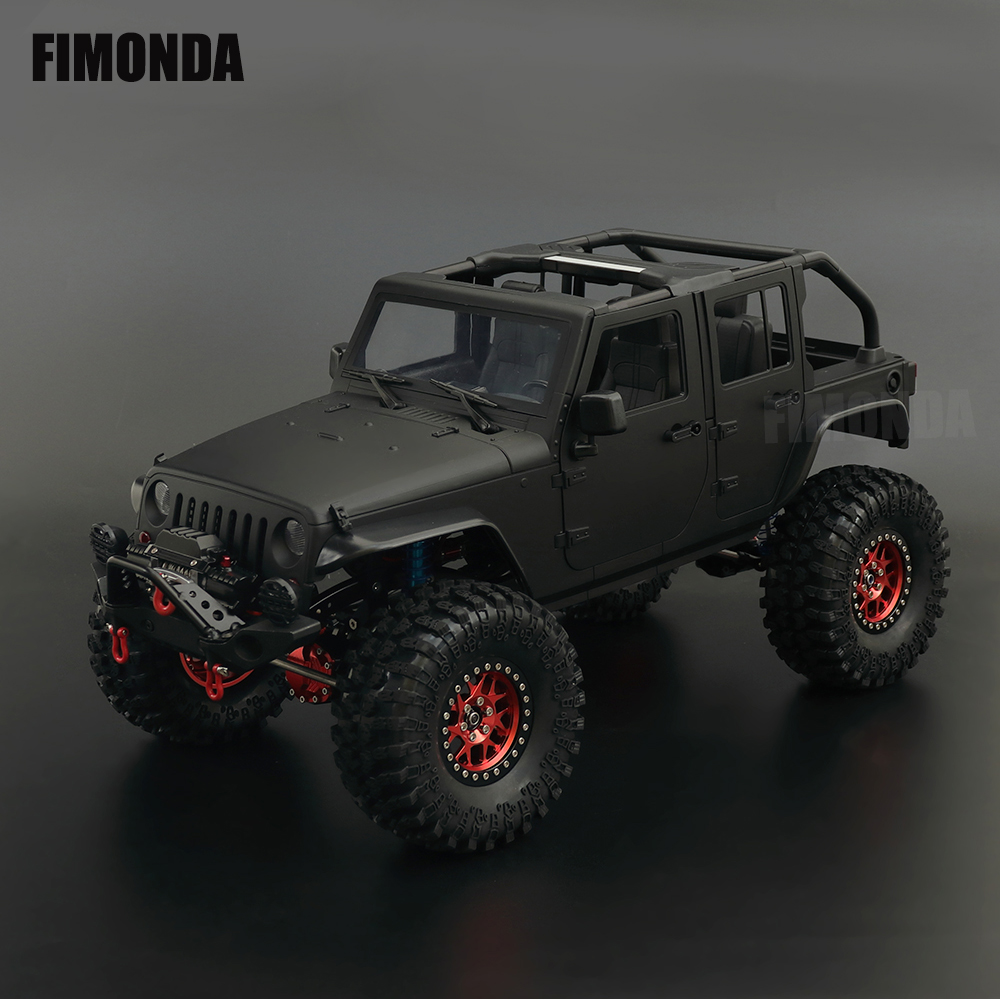 1:10 Scale Wrangler Convertible Hard Body Kit 313mm Wheelbase for 1/10 RC Crawler Axial SCX10 Rubicon TRX4 Redcat GEN8
