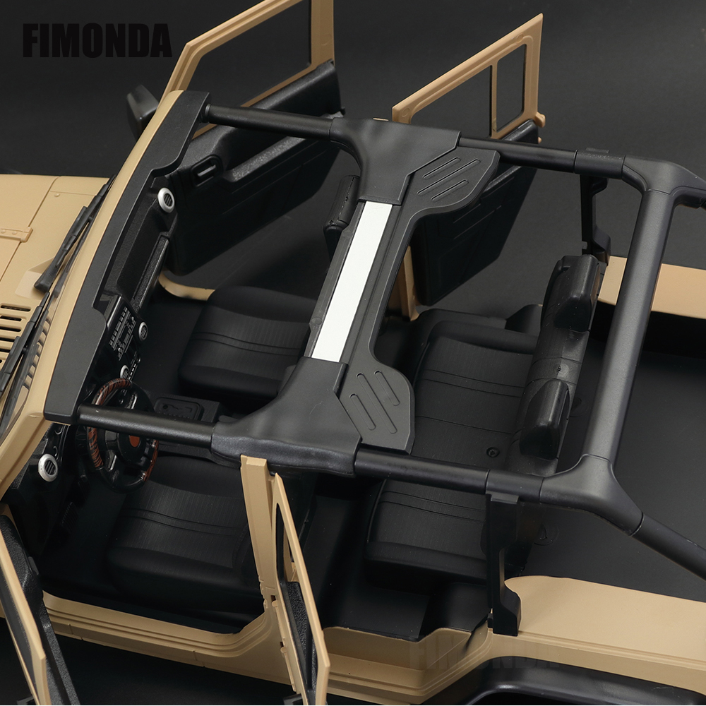 1:10 Scale Wrangler Convertible Hard Body Kit 313mm Wheelbase for 1/10 RC Crawler Axial SCX10 Rubicon TRX4 Redcat GEN8