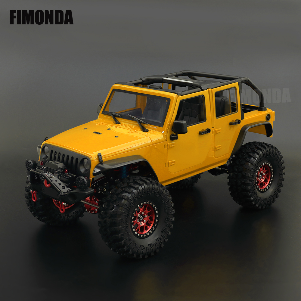 1:10 Scale Wrangler Convertible Hard Body Kit 313mm Wheelbase for 1/10 RC Crawler Axial SCX10 Rubicon TRX4 Redcat GEN8