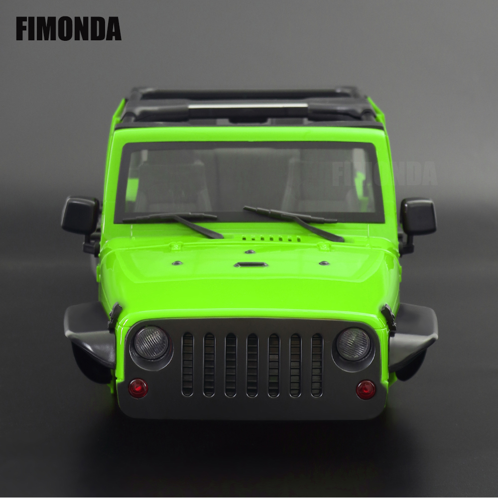 1:10 Scale Wrangler Convertible Hard Body Kit 313mm Wheelbase for 1/10 RC Crawler Axial SCX10 Rubicon TRX4 Redcat GEN8
