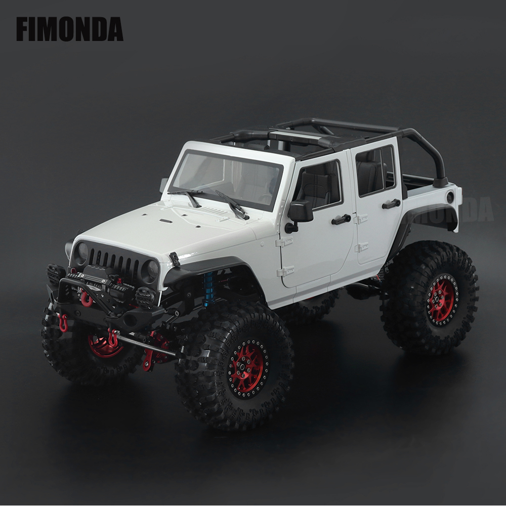 1:10 Scale Wrangler Convertible Hard Body Kit 313mm Wheelbase for 1/10 RC Crawler Axial SCX10 Rubicon TRX4 Redcat GEN8