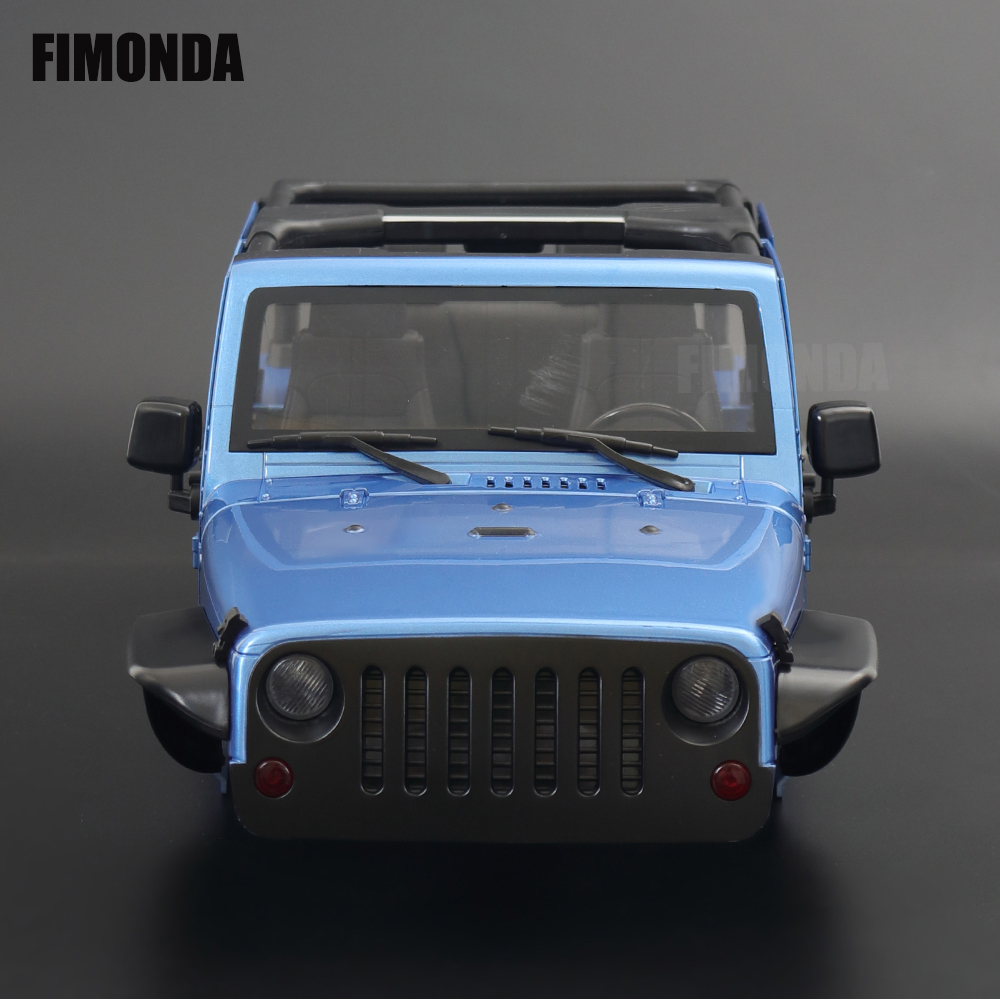 1:10 Scale Wrangler Convertible Hard Body Kit 313mm Wheelbase for 1/10 RC Crawler Axial SCX10 Rubicon TRX4 Redcat GEN8