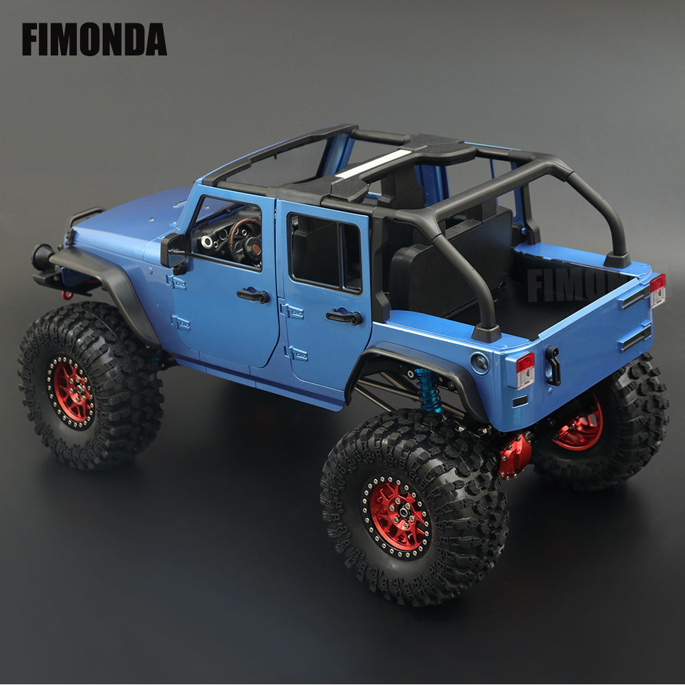 1:10 Scale Wrangler Convertible Hard Body Kit 313mm Wheelbase for 1/10 RC Crawler Axial SCX10 Rubicon TRX4 Redcat GEN8