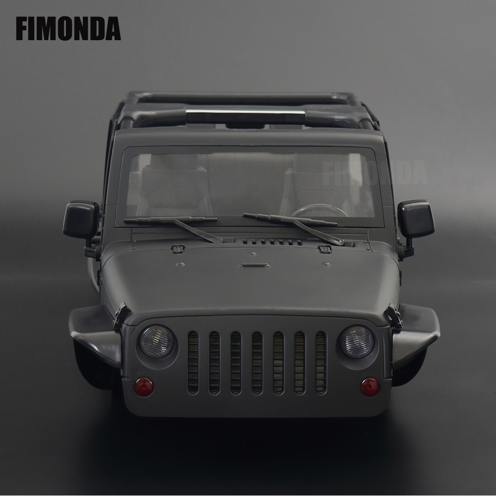 1:10 Scale Wrangler Convertible Hard Body Kit 313mm Wheelbase for 1/10 RC Crawler Axial SCX10 Rubicon TRX4 Redcat GEN8
