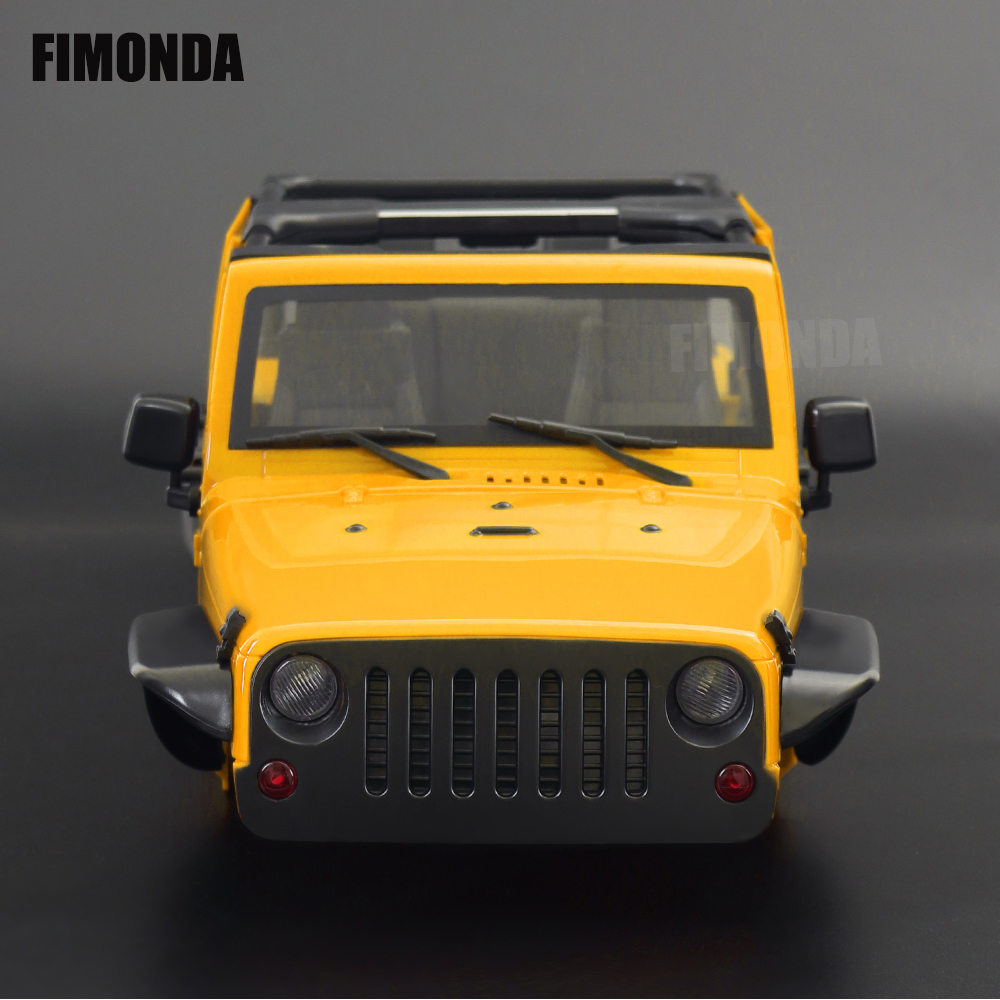 1:10 Scale Wrangler Convertible Hard Body Kit 313mm Wheelbase for 1/10 RC Crawler Axial SCX10 Rubicon TRX4 Redcat GEN8