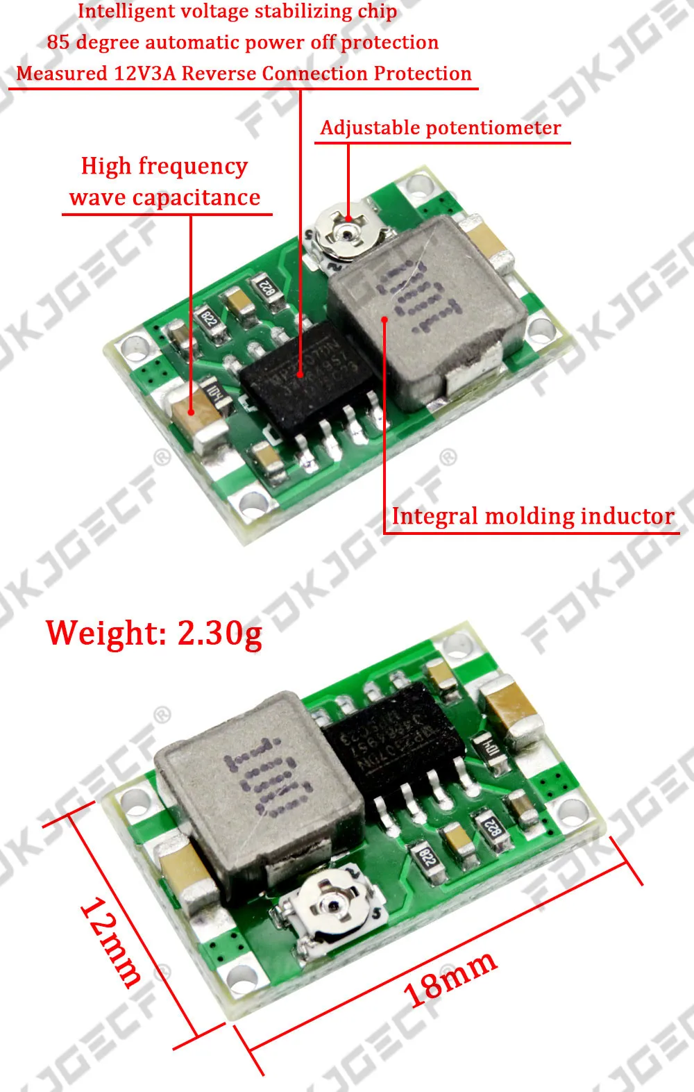 3A Adjustable DC-DC LM2596 LM2596S input 4V-35V Output 1.23V-30V dc-dc Step-down Power Supply Regulator module MP1584EN MINI360