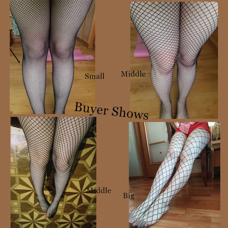 3XL Sexy Fishnet Tights Women Mesh Stockings Hollow Out Women Fish Net Pantyhose Club Party Hosiery Female Lolita White Stocking