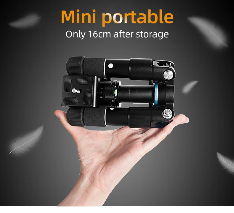 Portable Mini Tripods Profesional Aluminum Stand Live Video Recording For Universal SLR Camera Smartphone