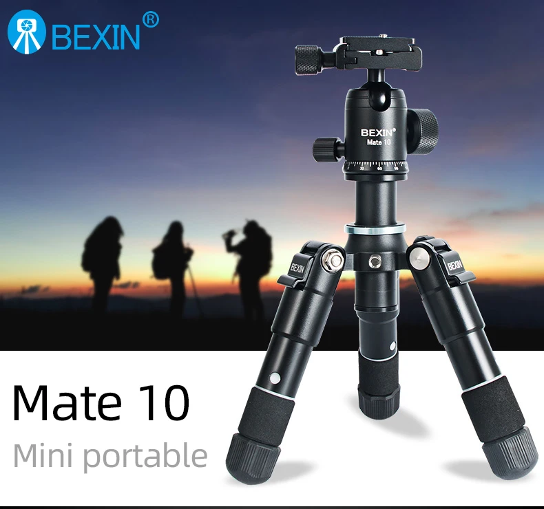 Portable Mini Tripods Profesional Aluminum Stand Live Video Recording For Universal SLR Camera Smartphone