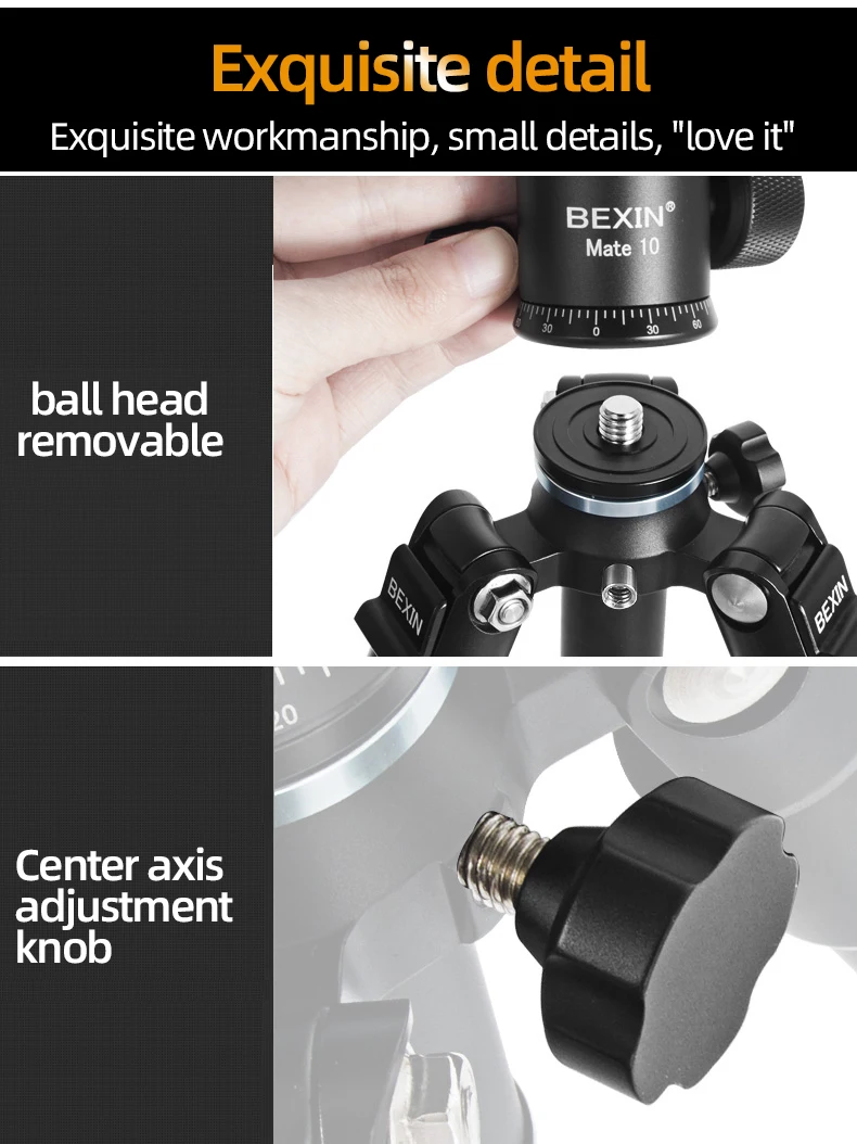 Portable Mini Tripods Profesional Aluminum Stand Live Video Recording For Universal SLR Camera Smartphone