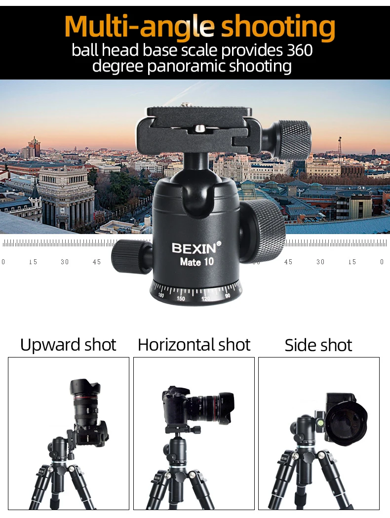 Portable Mini Tripods Profesional Aluminum Stand Live Video Recording For Universal SLR Camera Smartphone