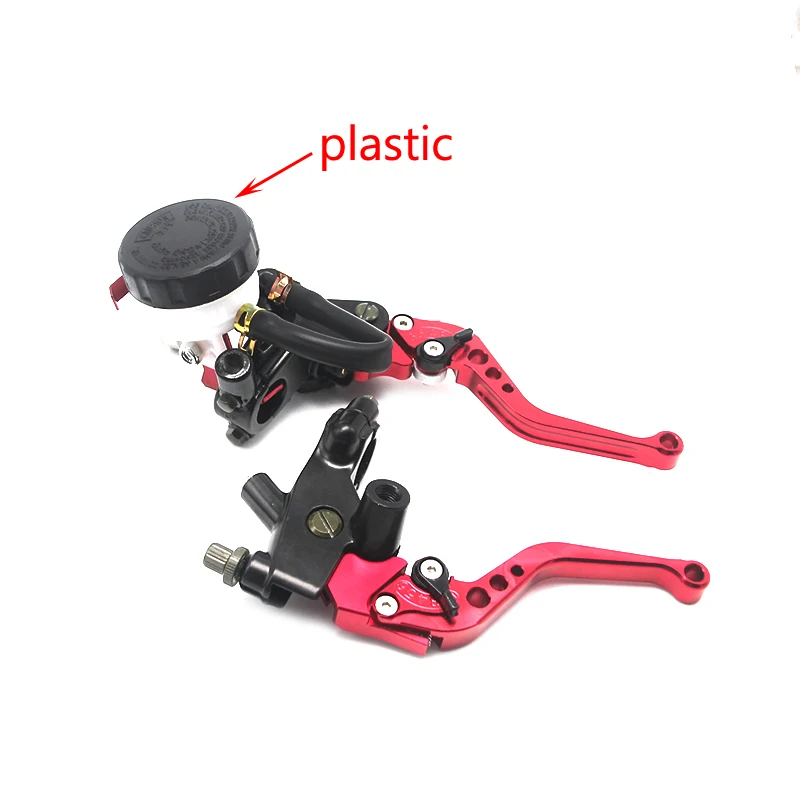 Alconstar- 7/8" 22mm Motorcycle Clutch Brake Master Cylinder Reservoir Levers Kit Fluid Reservoir Set For Honda For Kawasaki KLX